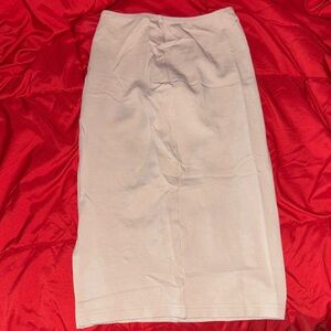 American Apparel Beige Pencil Skirt